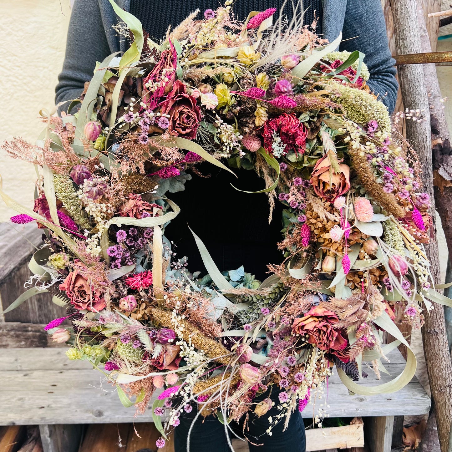 Türkranz in Rose-Lila Töne