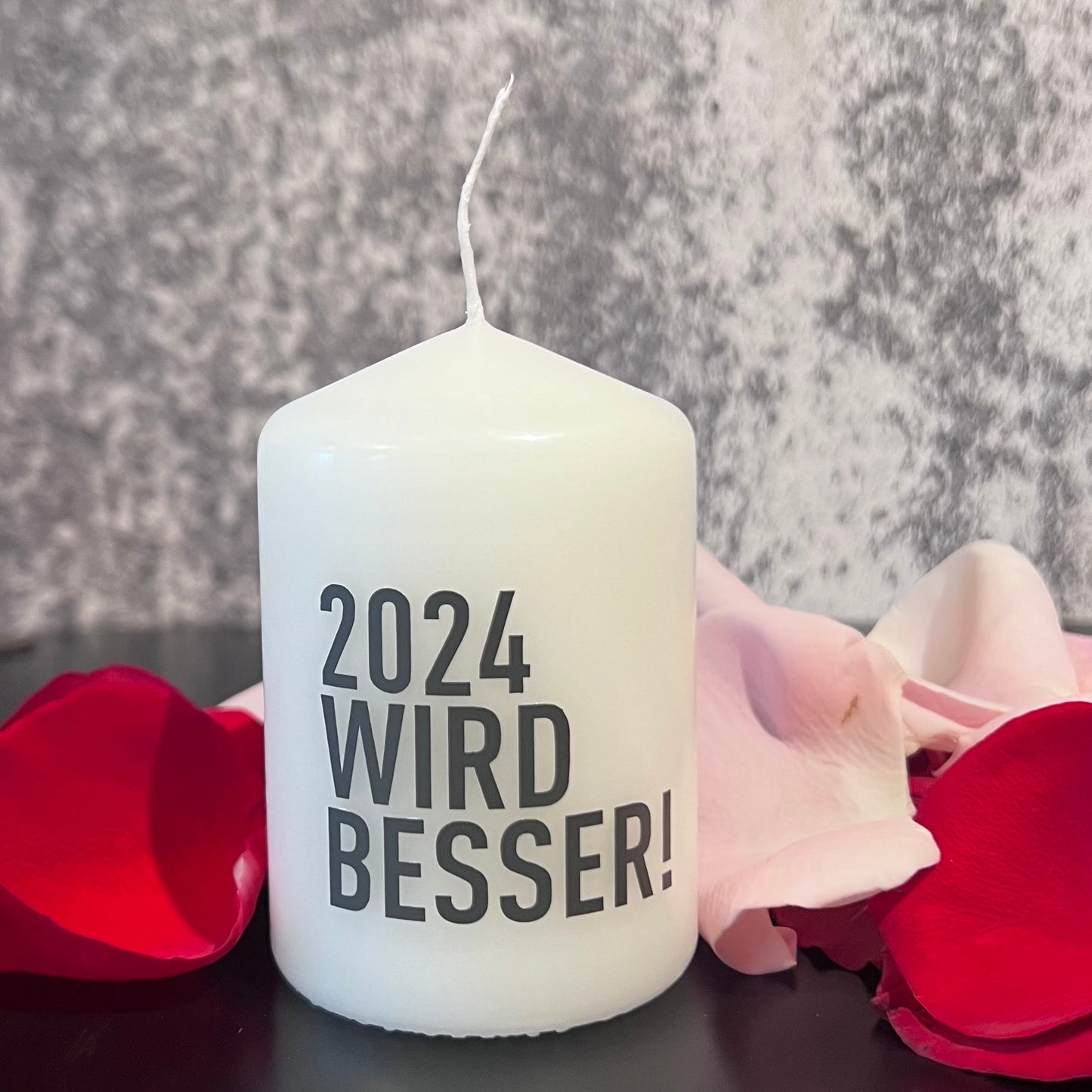 Kerze „ 2024 wird besser „