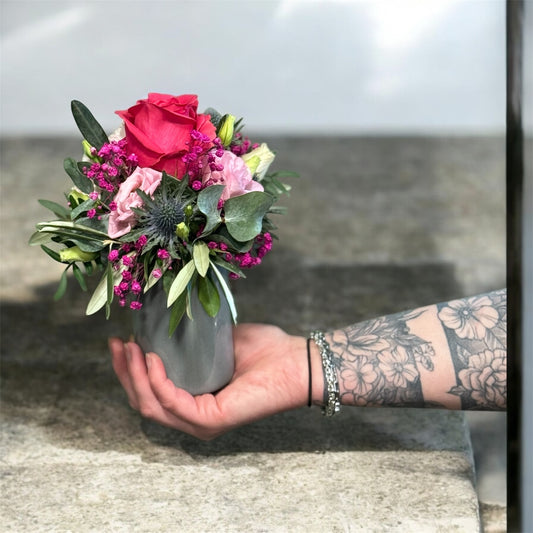 Blumengesteck „ Rose-Pink“